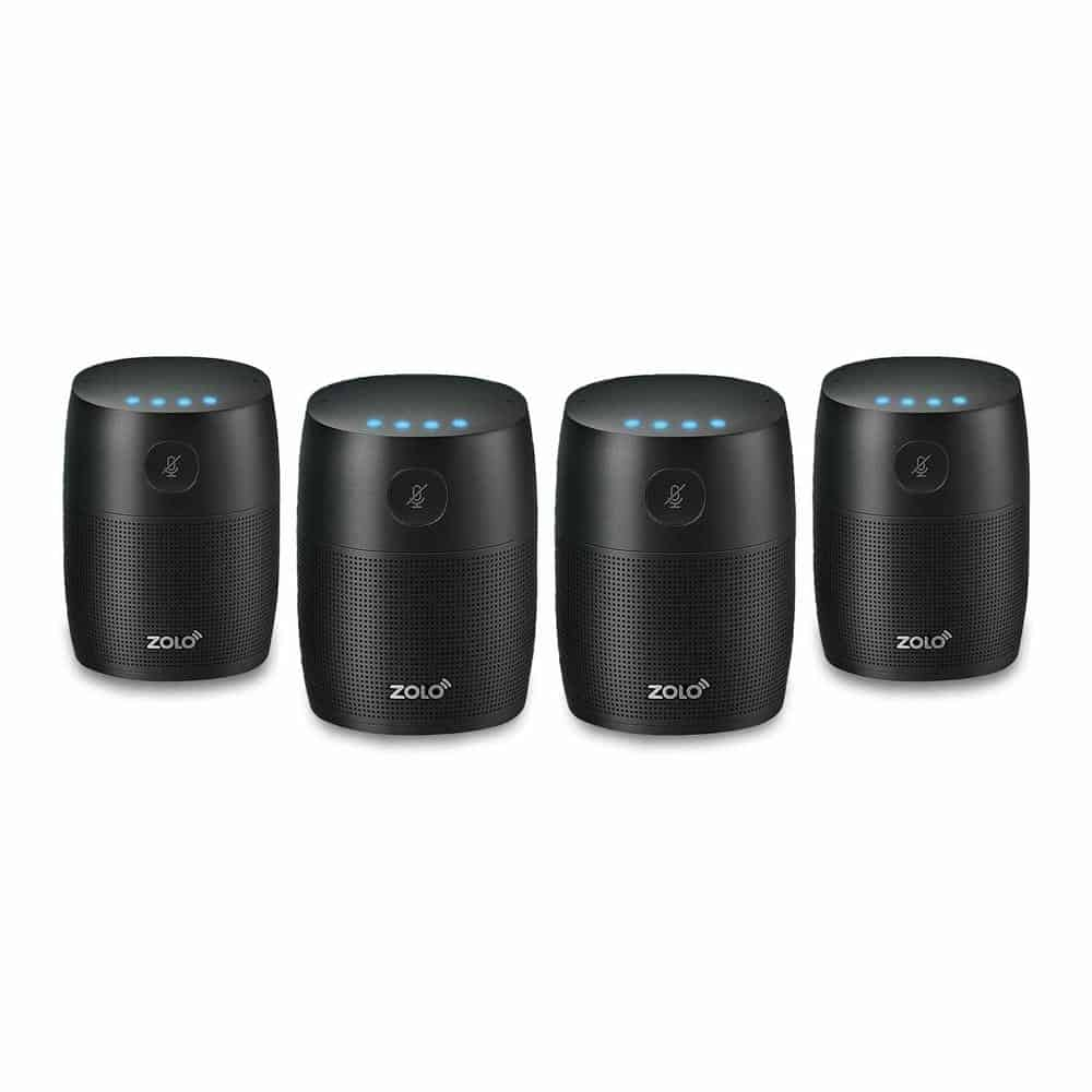 Anker Zolo Mojo WiFi/Bluetooth Speaker Google Assistant Smart Home Speaker Multi-room 4-Pack